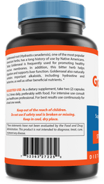 Nova Nutritions Goldenseal Root 570mg (Non-GMO) Capsules, Promotes Healthy Immune & Overall Wellness, 100 Count - Nova Nutritions