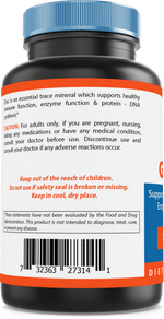 Nova Nutritions Zinc Gluconate 50mg, Supports Healthy Immune Function, 240 Tablets - Nova Nutritions