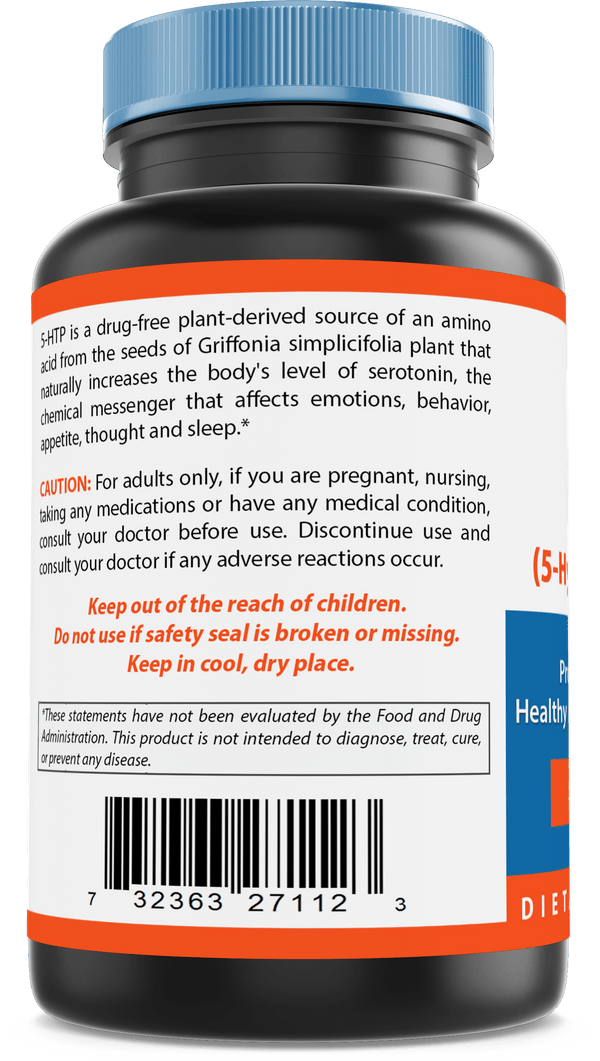 Nova Nutritions 5-HTP 50 mg 120 Capsules, 5 HTP Capsules Supports Relaxation & restful Sleep - Nova Nutritions