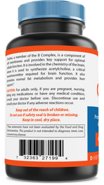 Nova Nutritions Choline Bitartrate 650 mg 180 Tablets - Promotes Cognitive function - Nova Nutritions