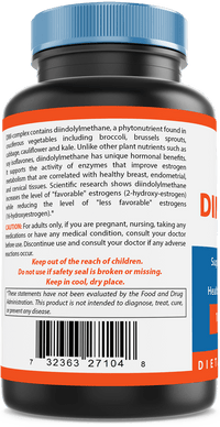 Nova Nutritions DIM Complex 100 mg Capsule made with Diindolyl Methane, Phosphatdyl Choline, & Black Pepper Extract 120 Count - Nova Nutritions