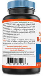 Nova Nutritions R-Lipoic Acid 100mg Veggie Capsule - R Alpha Lipoic Acid Maintains healthy blood sugar level - 60 Count - Nova Nutritions