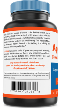 Nova Nutritions Apple Pectin 700 mg 120 Capsules - Nova Nutritions