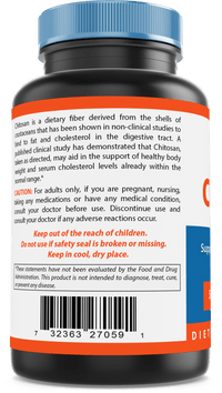 Nova Nutritions Chitosan 500 mg Tablet - Promotes Healthy Weight Management & Healthy Cholesterol Levels, 120 Count - Nova Nutritions