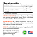 Nova Nutritions Choline Bitartrate 650 mg 180 Tablets - Promotes Cognitive function