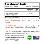 Nova Nutritions Red Yeast Rice 1200 mg. for Cholesterol Support Capsules 120 ct - Nova Nutritions