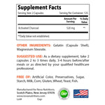 Nova Nutritions Activated Charcoal 260mg - 250 Capsules - Nova Nutritions