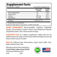 Nova Nutritions Chitosan 500 mg Tablet - Promotes Healthy Weight Management & Healthy Cholesterol Levels, 120 Count - Nova Nutritions