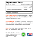 Nova Nutritions L-Lysine 1000 mg - 180 Tablets - Nova Nutritions