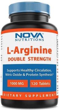 Nova Nutritions L-Arginine 1000 mg 120 Tablets - Nova Nutritions