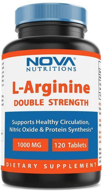 Nova Nutritions L-Arginine 1000 mg 120 Tablets